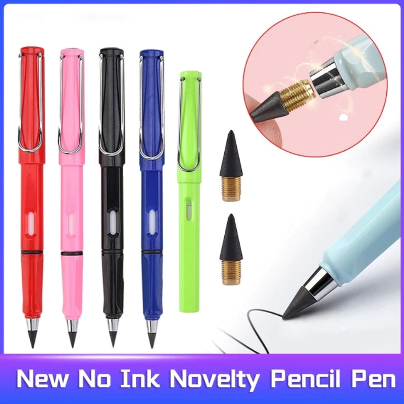 Product image KAHASIL - Pensil Abadi Tanpa Batas Tidak Bisa Habis Ajaib Plus Penghapus Untuk Menulis Menggambar all variant BIRU